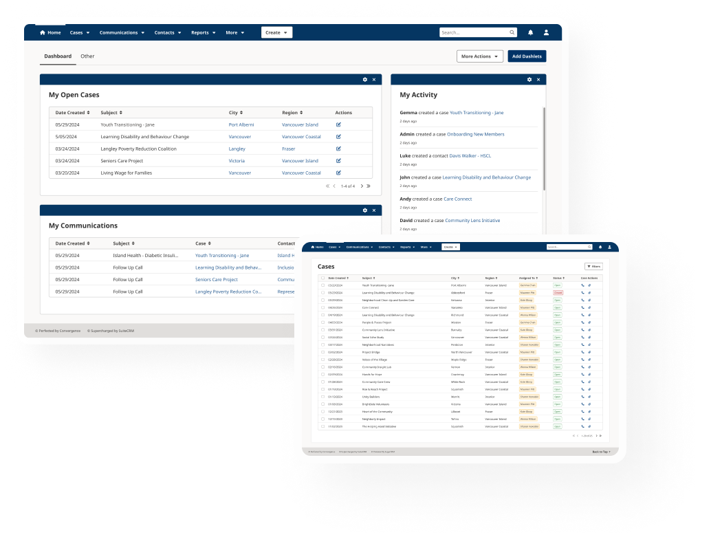 Advocase dashboard